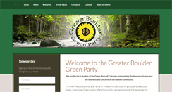 Desktop Screenshot of greaterbouldergreenparty.org